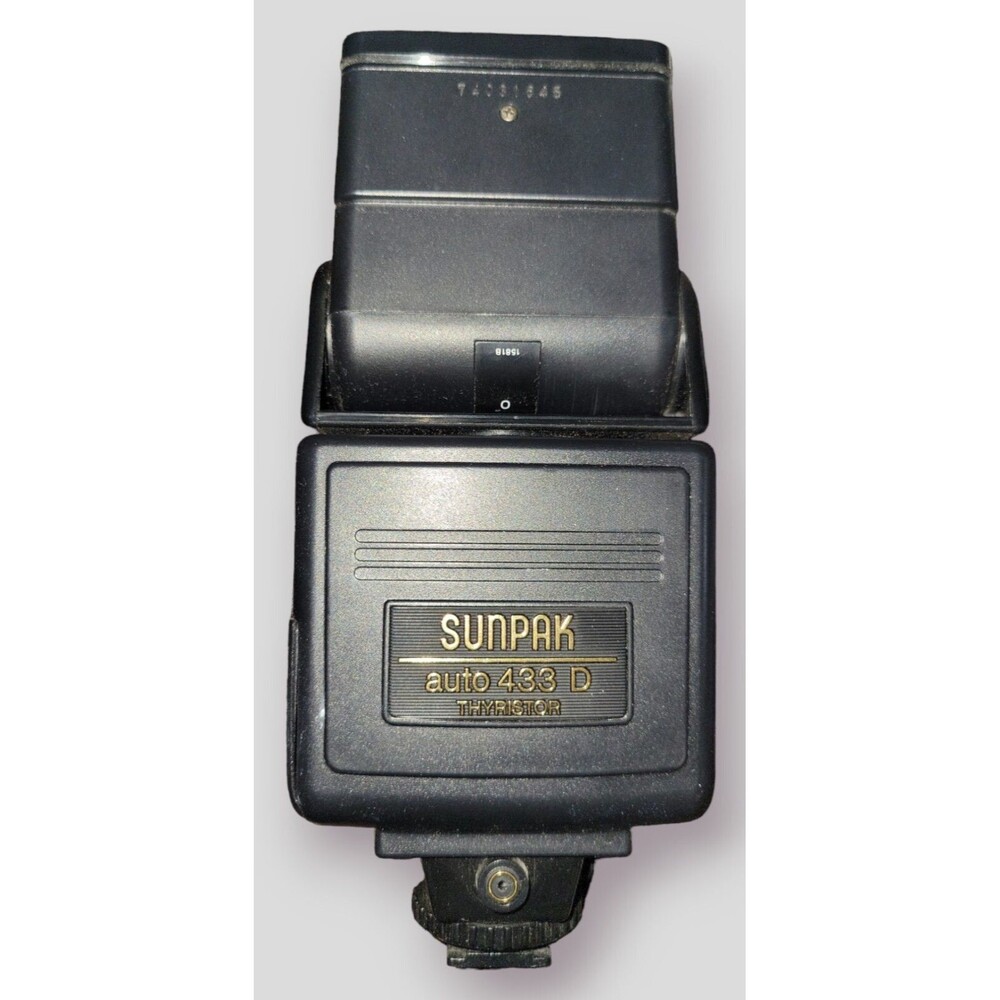 Sunpak Flash - Auto 433D - Shoe Mount - For Canon - Untested -  W/ Instructions
